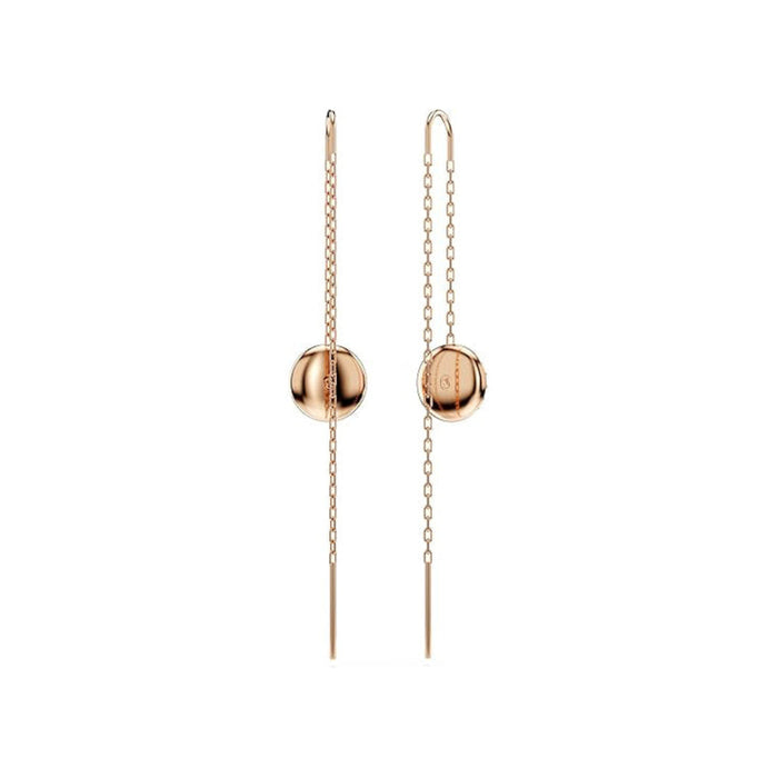 Swarovski Women's Meteor Motif with Snow Pavé of Clear Round-Cut Crystals in a Rose Gold-Tone Finished Setting Meteora Drop Earrings - 5689427