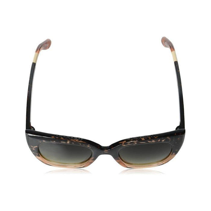 TOMS Women's Blonde Tortoise Apricot Crystal Fade Frame Olive Gradient Lens Sydney Cat Eye Sunglasses - 10020969