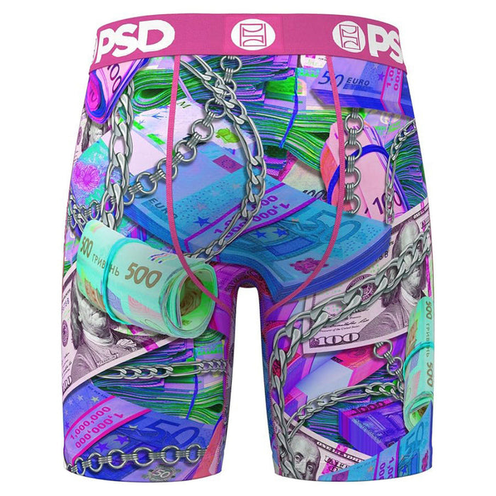PSD Men's Multicolor World Stackz Boxer Briefs Small Underwear - 324180038-MUL-S
