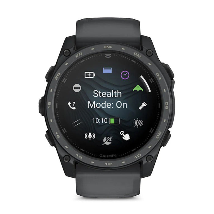 Garmin Tactix® 8 – 51MM Cerakote Unisex Slate Gray Premium Cerakote Coating AMOLED Display Applied Ballistics® Solver Premium Tactical GPS Smartwatch - 010-04553-00