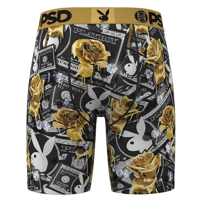 PSD Men's Multicolor Playboy 100 Roses Boxer Briefs XX-Large Underwear - 325180006-MUL-XXL