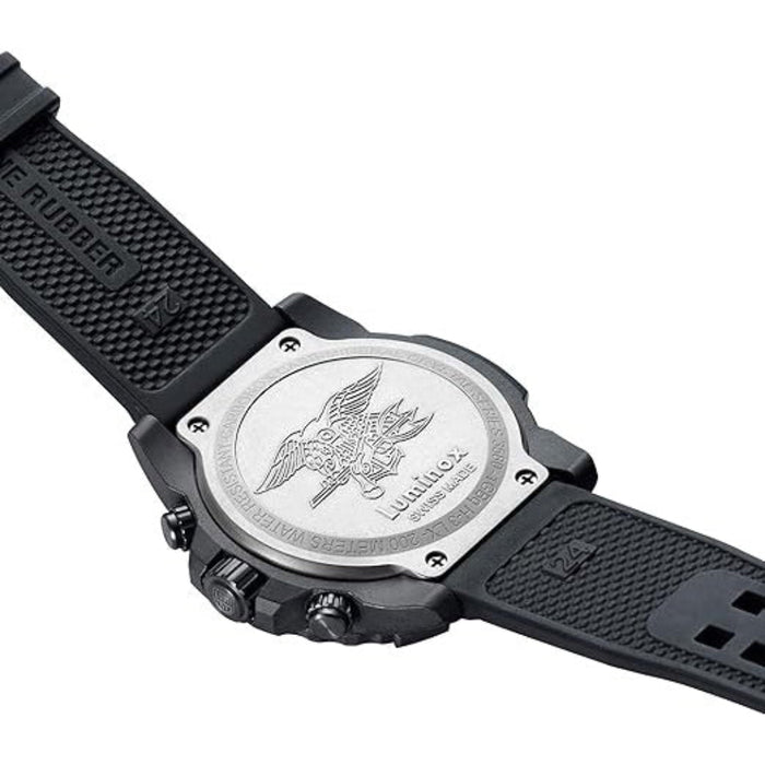 Luminox Unisex Black Dial Black Rubber Band Navy Seal Chronograph Swiss Quartz Watch - XS.3581.SIS