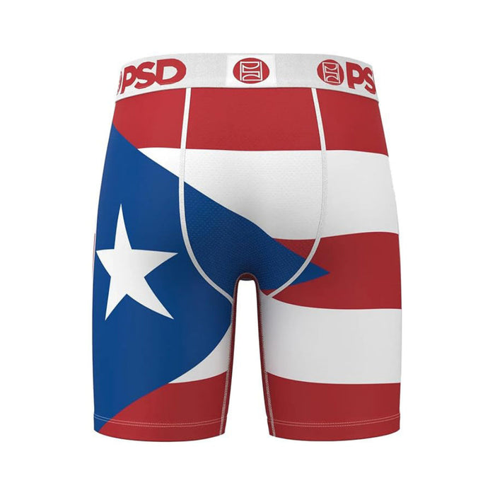 PSD Men's Multicolor Puerto Rico 7 Inch Inseam Moisture-Wicking 4-Way Stretch Boxer Briefs Medium Underwear - 424180124-MUL-M