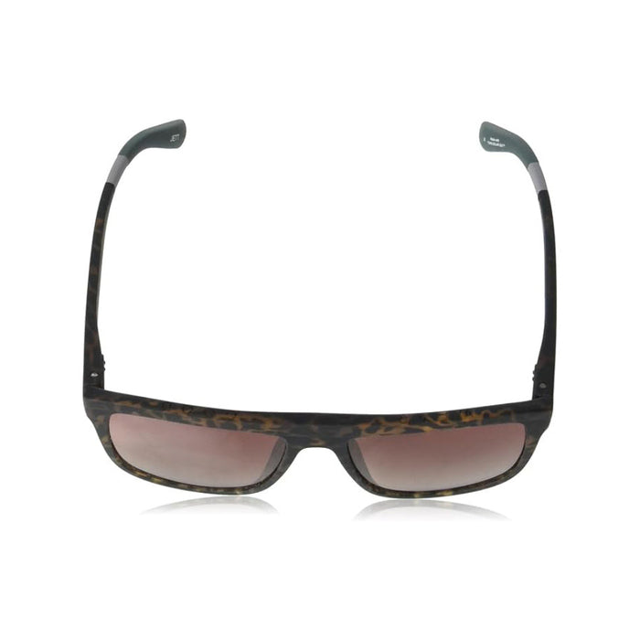 TOMS Women's Matte Blonde Tortoise Frame Violet Brown Gradient Lens Jett Square Sunglasses - 10020981