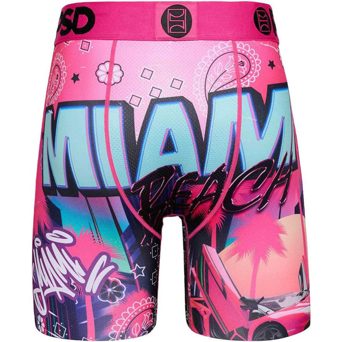 PSD Men's Multicolor Miami Beach Boxer Briefs Large Underwear - 124180048-MUL-L