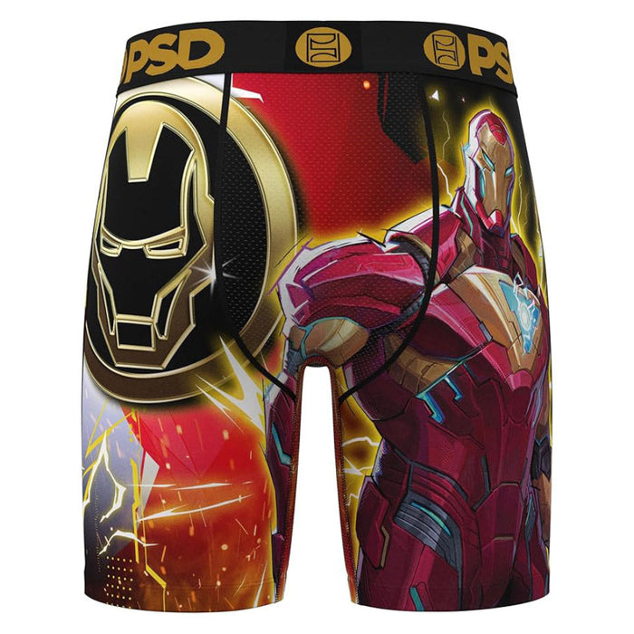 PSD Men's Multicolor Marvel Ironman Gold Boxer Briefs Extra Large Underwear - 425180115-MUL-XL