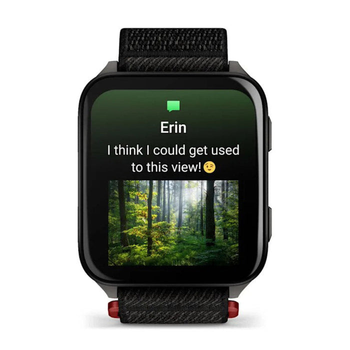 Garmin® Venu® X1 Unisex Black With Slate Titanium Caseback And Black ComfortFit Nylon Band AMOLED Display Advanced Health And Fitness Features Thin And Lightweight GPS Smartwatch  - 010-02980-00