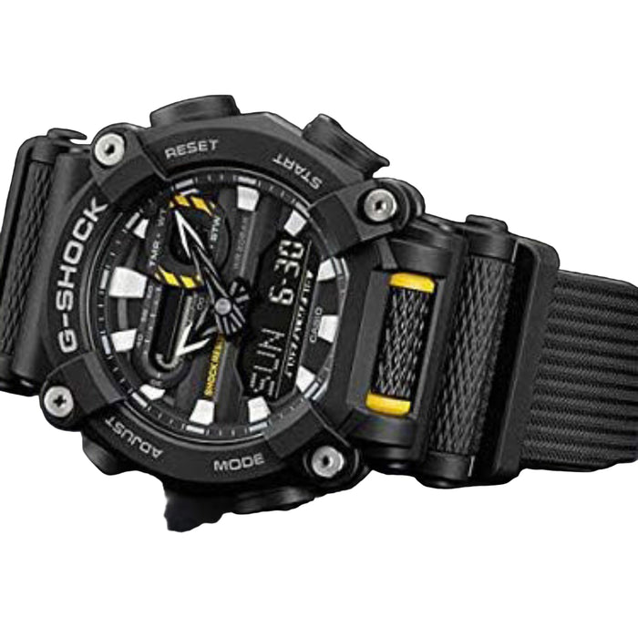 Casio Men's Black Dial Black Resin Band Analog-Digital G-Shock Quartz Sport Watch - GA-900-1ADR