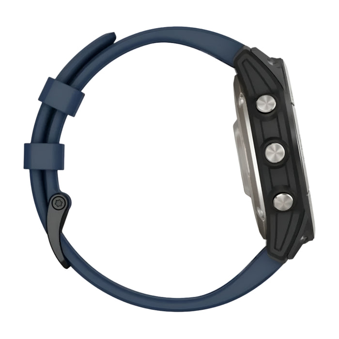 Garmin Men's Blue LED Flashlight Sailing And Watersport Activities Fish Forecast And Trolling Motor Control AMOLED Display Quatix® 7 Pro Premium GPS Marine Smartwatch - 010-02803-80