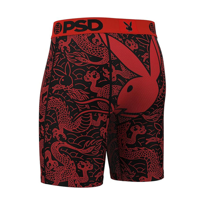 PSD Men's Multicolor Playboy Dragon Boxer Briefs Large Underwear- 424180005-MUL-L