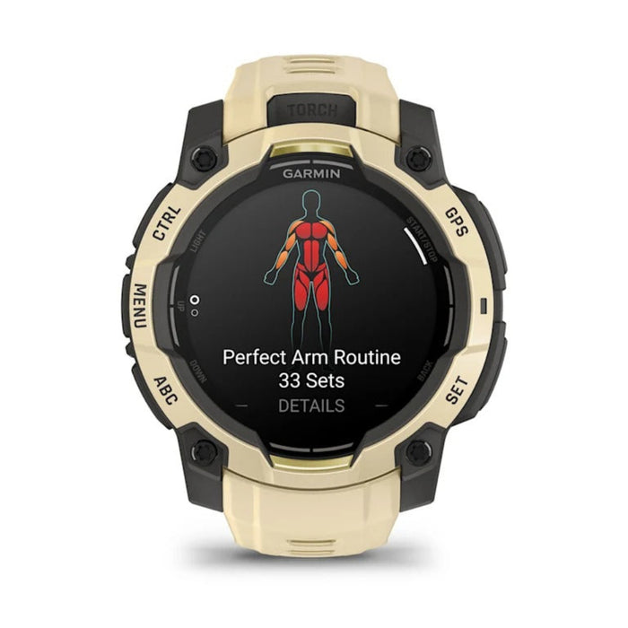 Garmin Unisex Citrine With Citrine Band 45 MM AMOLED Display Built-in Flashlight Alpine Rush Collection Limited Edition Color Instinct® 3 Rugged Outdoor GPS Smartwatch - 010-02936-02