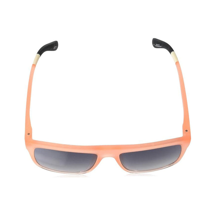 TOMS Women's Matte-Shiny Peach Crystal Fade Frame Blue Gradient Lens Jett Square Sunglasses - 10020974