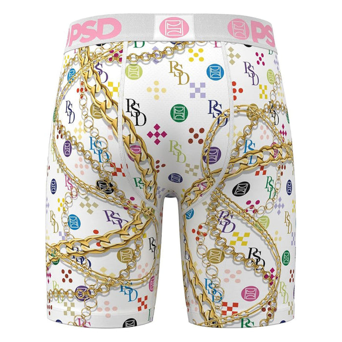 PSD Men's Multicolor Luxe Wht Boxer Briefs Large Underwear - 224180023-MUL-L