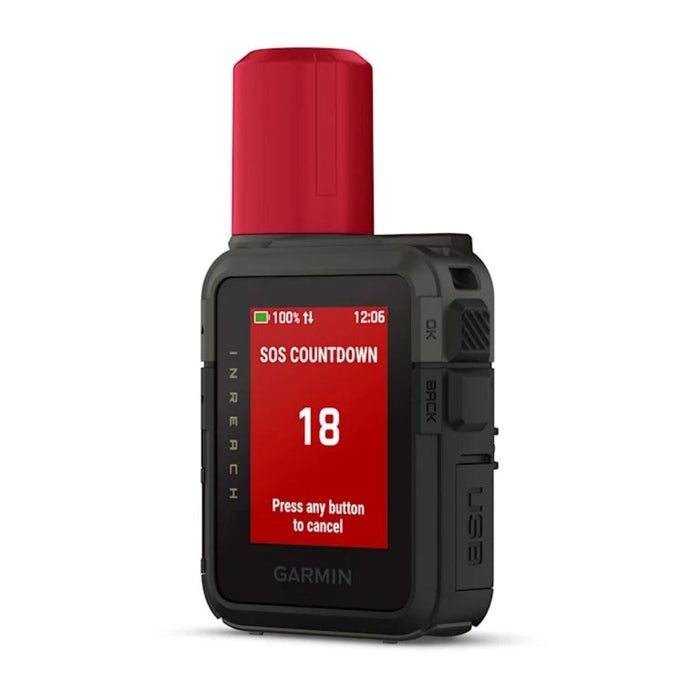 Garmin Unisex Black Rugged Global Satellite Communicator With Touchscreen Texting Photo & Voice Messaging Emergency SOS Messages & Battery Up To 350 Hours With 10-min InReach® Tracking Handheld GPS Units - 010-03387-10