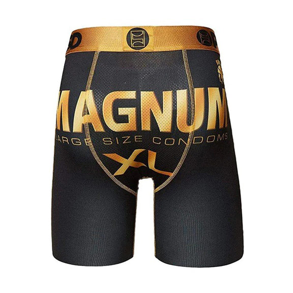 PSD Men's Black Trojan Magnum Boxer Briefs Underwear - 42011033-BLK