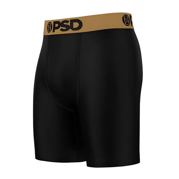 PSD Men's Black Chrome Cotton 3-Pack Boxer Briefs Medium Underwear - 424180186-BLK-M