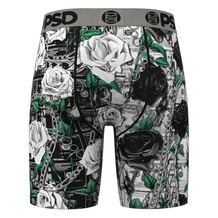PSD Men's Multicolor Adorned Roses Boxer Briefs Extra Large Underwear - 424180066-MUL-XL