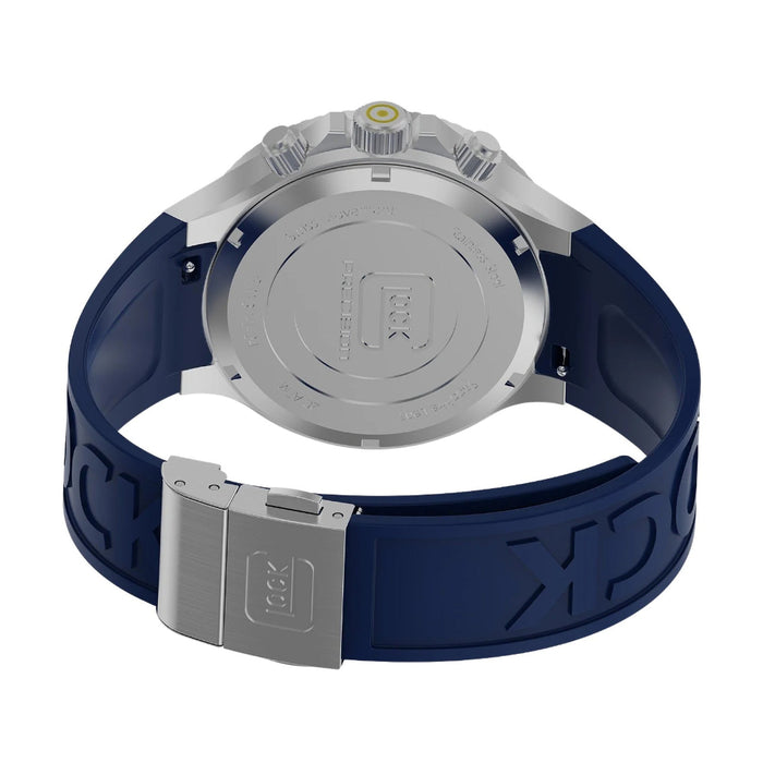 Glock Unisex Blue Dial Silicone Rubber Band Chronograph Swiss Quartz Watch - GW-37-1-24