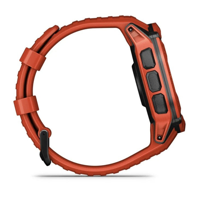 Garmin Instinct 2X Flame Red Built-in Flashlight Solar Charging Capability Multi-Band GNSS Rugged GPS Smartwatch - 010-02805-11