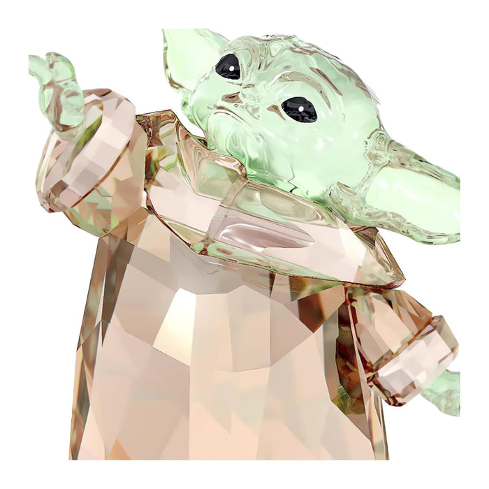 Swarovski Kid Teal And Brown Crystals Star Wars Mandalorian The Child Crystal Figurine - 5583201