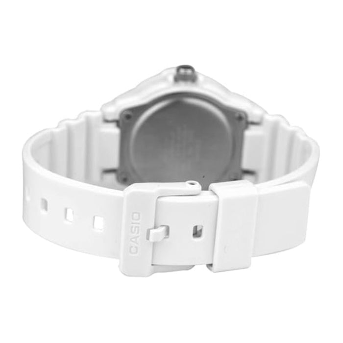 Casio Women's White Dial White Resin Band Analog Japanese Quartz Watch - LRW-200H-7BVDF