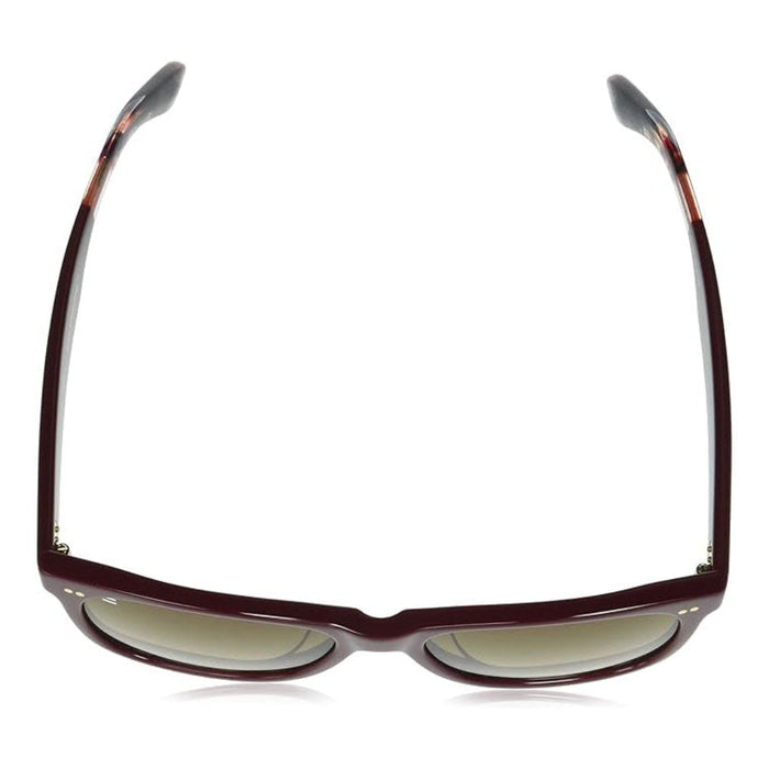 TOMS Unisex Black Teal Satin Crystal Frame Solid Brown Mirror Lens Bellini Round Sunglasses - 10015491