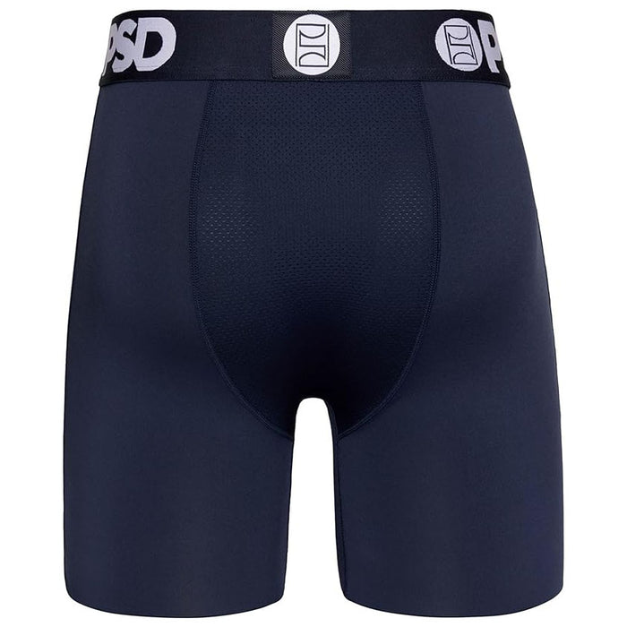PSD Men's Navy Moisture-Wicking Fabric Sld Boxer Brief Small Underwear - 423180228-NVY-S