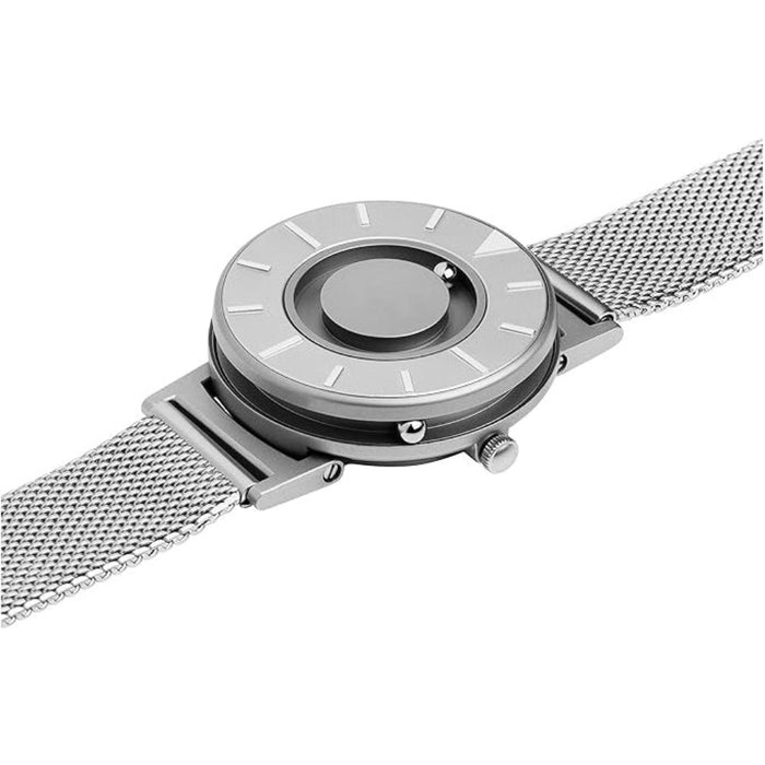 Eone Unisex Silver Dial Stainless Steel Band Analog Bradley Mesh Japanese Quartz Watch - BR-C-MESH-36M
