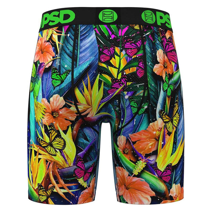 PSD Men's Multicolor Cosmic Jungle Boxer Briefs Small Underwear - 425180041-MUL-S