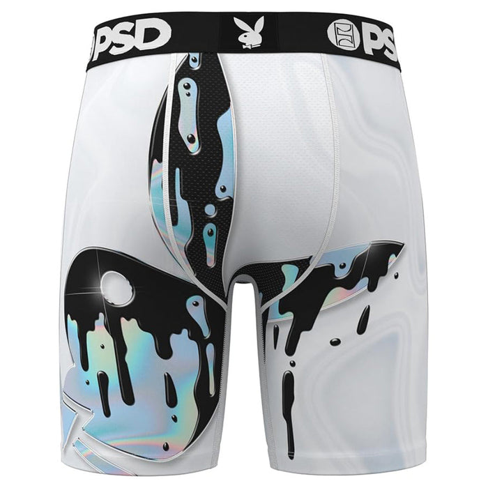 PSD Men's Multicolor Playboy Slick Boxer Briefs Extra Large Underwear - 425180014-MUL-XL