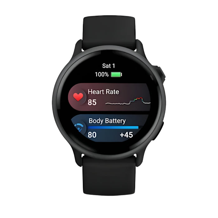 Garmin vívoactive® 6 Unisex AMOLED Display Up To 11 Days Of Battery Slate With Black Band Health And Fitness GPS Smartwatch - 010-02985-00