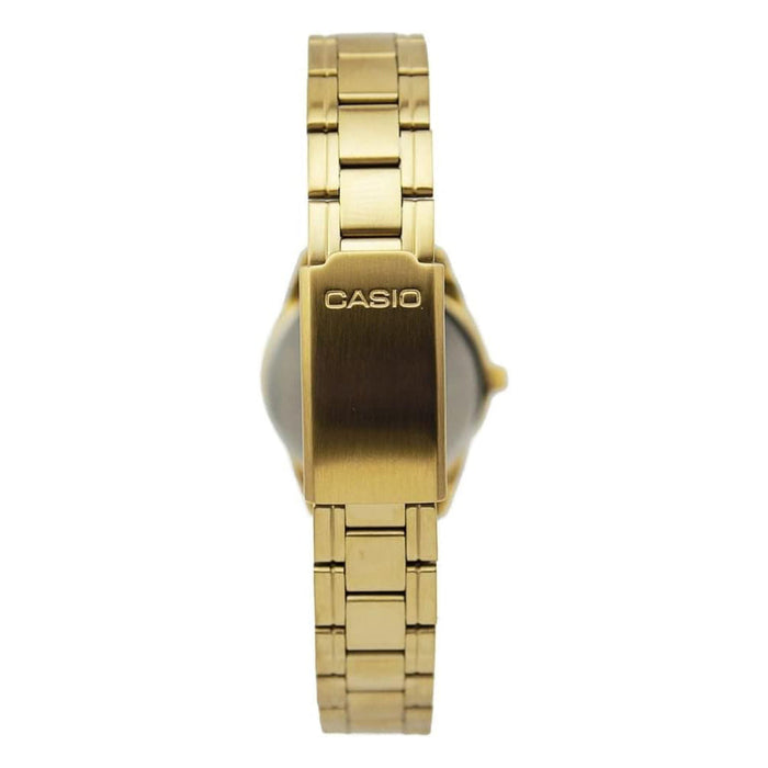 Casio Women's Gold Dial Gold Stainless Steel Band Analog Japanese Quartz Watch - LTP-V005G-9AUDF