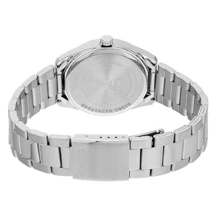Casio Men's Beige Dial Silver Stainless Steel Band Analog Quartz Watch - MTP-1302DD-9AVDF