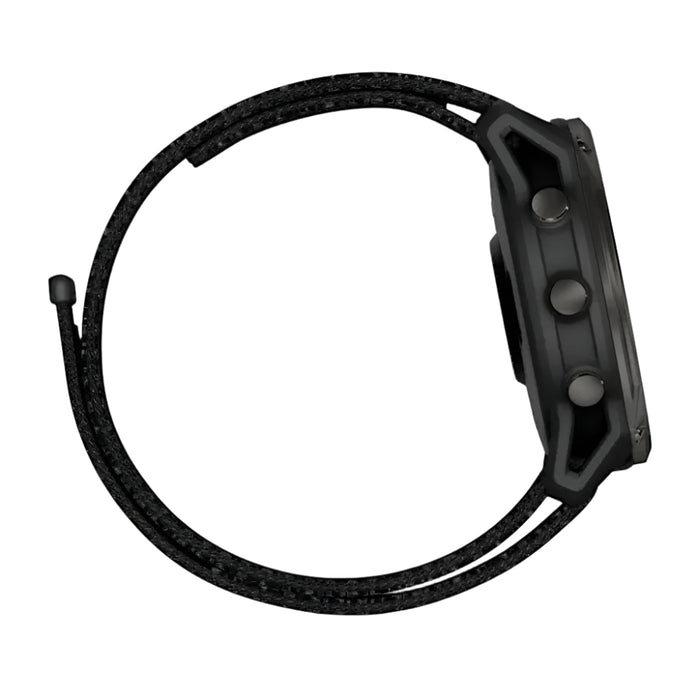 Garmin Enduro 3 Unisex Carbon Gray DLC Titanium with Black UltraFit Nylon Strap Solar Sapphire Extreme Battery Life, Detailed Mapping, Built-in LED Flashlight 51 Millimeters Ultraperformance GPS Smartwatch - 010-02751-00