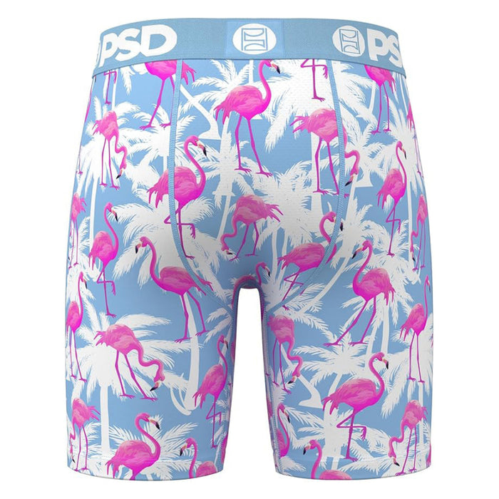 PSD Men's Multicolor Flamingo Palm Sky Boxer Briefs Large Underwear - 125180126-MUL-L