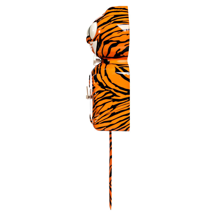 Kit Cat Klock Bengal Tiger Kid Orange With Black Stripes Battery Operated Wall Clock - EP-1