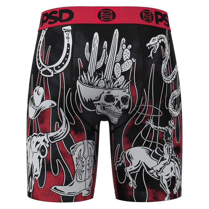 PSD Men's Multicolor Cowboy Print Boxer Briefs Extra Large Underwear - 125180222-MUL-XL