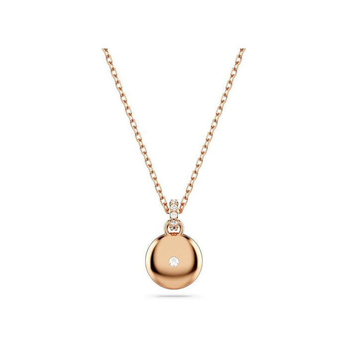Swarovski Women's Meteor Pendant with Snow Pavé of Clear Round-Cut Crystals in a Rose Gold-Tone Finished Setting Sublima Pendant Necklace - 5683450