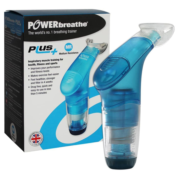 POWERBREATHE Unisex Blue Synthetic Rubber Medium Resistance Breathing Trainers & Monitors - PB2002