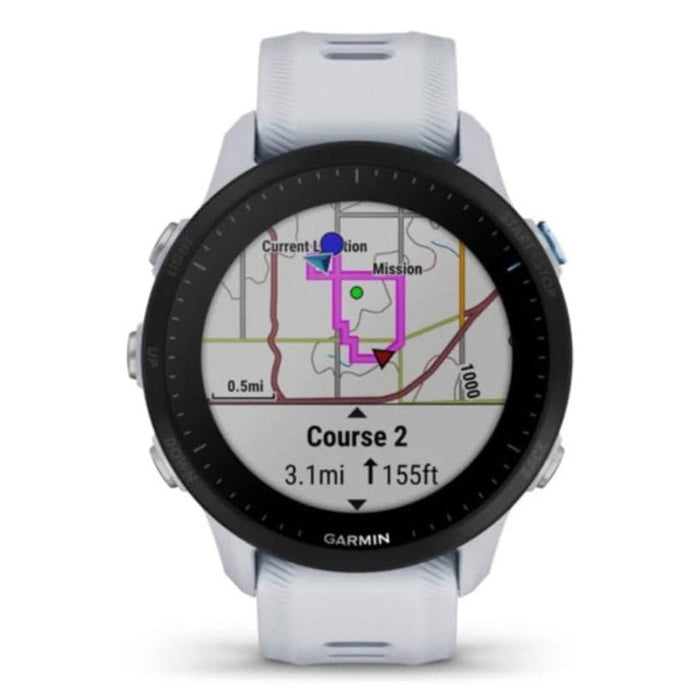 Garmin Forerunner 955 Whitestone Tailored to Triathlete, Long-Lasting Battery GPS Running Smartwatch -  010-02638-11
