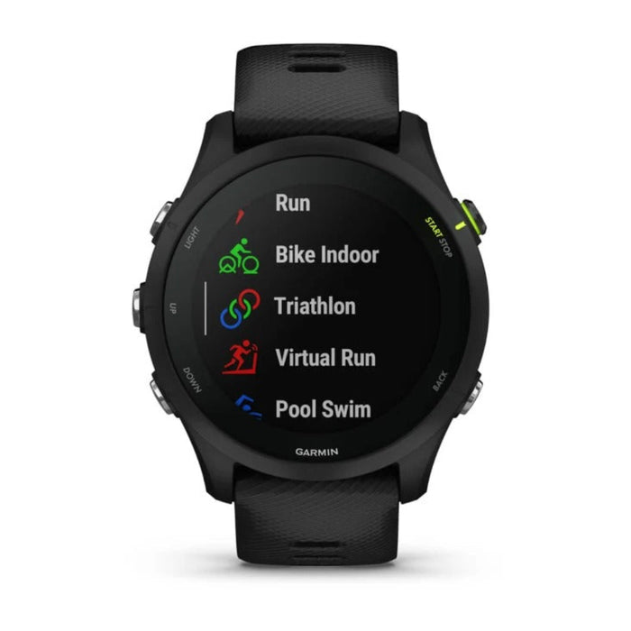 Garmin Forerunner 255 Black Music Advanced Insights Long-Lasting Battery GPS Running Smartwatch - 010-02641-20