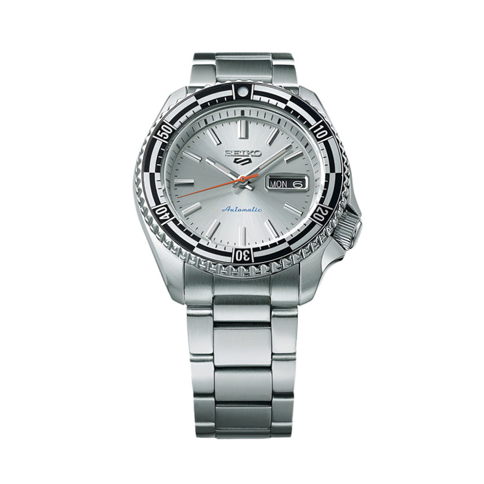 Seiko Special Edition Men's Silver Dial Silver Stainless Steel Band Analog Automatic 5 Sports Watch - SRPK09