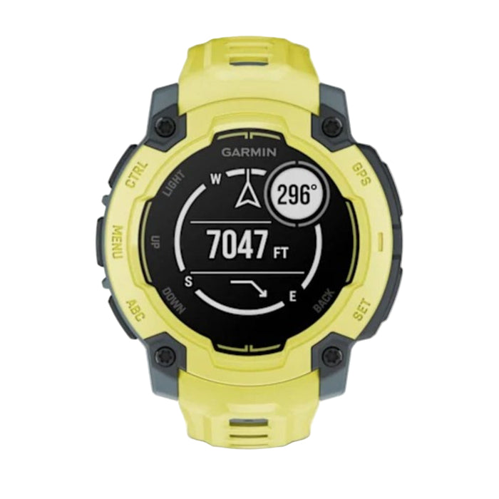 Garmin Instinct® E 45 MM Unisex Electric Lime 24/7 Health Monitoring Wrist-Based Heart Rate Up To 16 Days Of Battery Life Rugged Outdoor GPS Smartwatch - 010-02933-01
