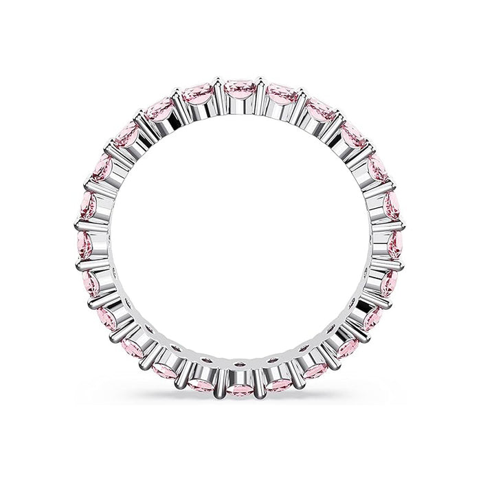 Swarovski Part of the Matrix Vittore Collection Women's Pink Stones on a Rhodium Finished Band Size 7 Matrix Vittore Ring - 5658856