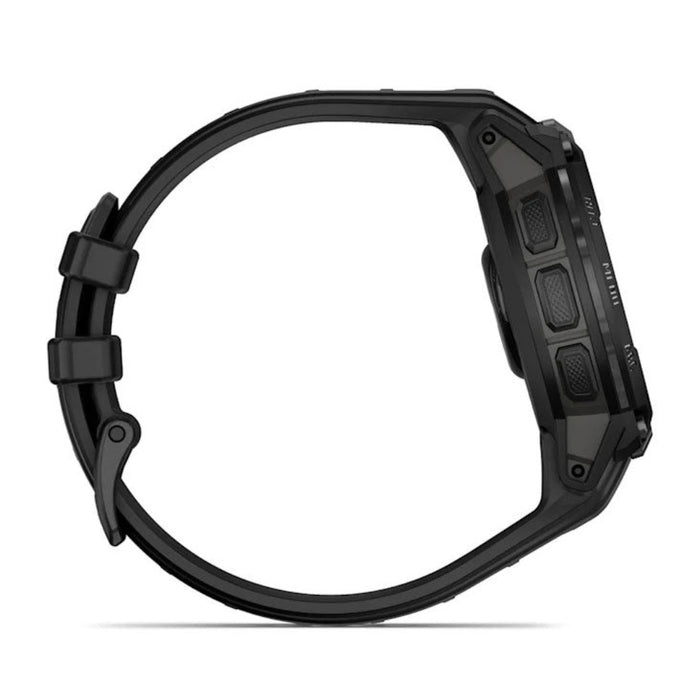 Garmin Instinct® Unisex Black With Black Silicone Band Crossover AMOLED - Tactical Edition Analog Watch Hands And Bright AMOLED Display Rugged Hybrid GPS Tactical Smartwatch  - 010-03398-02