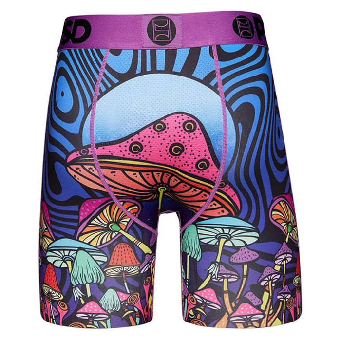 PSD Men's Multicolor Magic Shrooms Boxer Briefs Extra Large Underwear - 321180105-MUL-XL