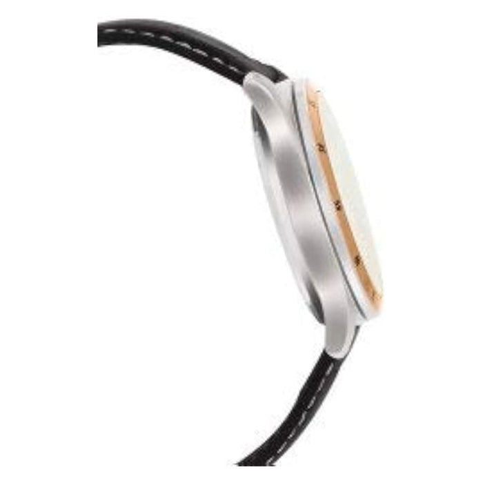 Casio Men's White Dial Brown Leather Band Analog Quartz Watch - MTP-1374L-7AVDF