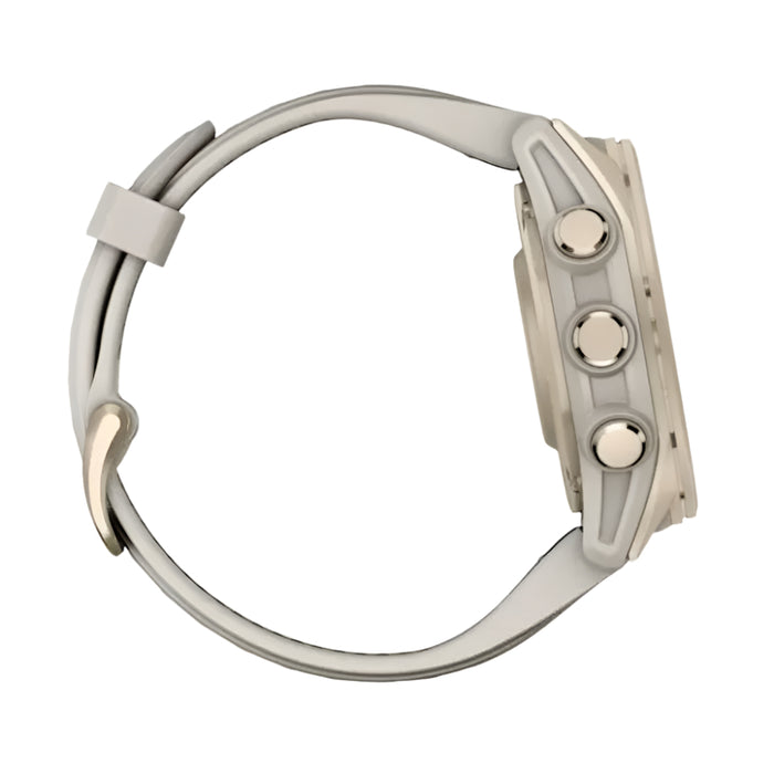 Garmin fēnix 8 Unisex Soft Gold with Dark Sandstone Band Amoled Sapphire Long-Lasting Battery Life Dive-Rated Built-in LED Flashlight 43 Millimeters Premium Multisport GPS Smartwatch - 010-02903-10