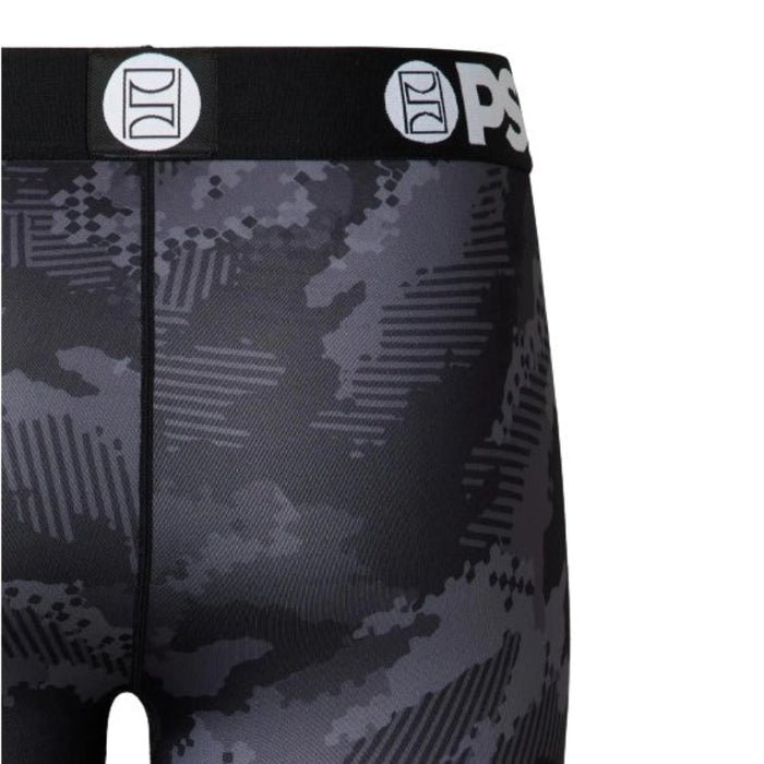 PSD Men's Multicolor Night Camo Pro Tight 9" Boxer Shorts Underwear - 124180094-MUL