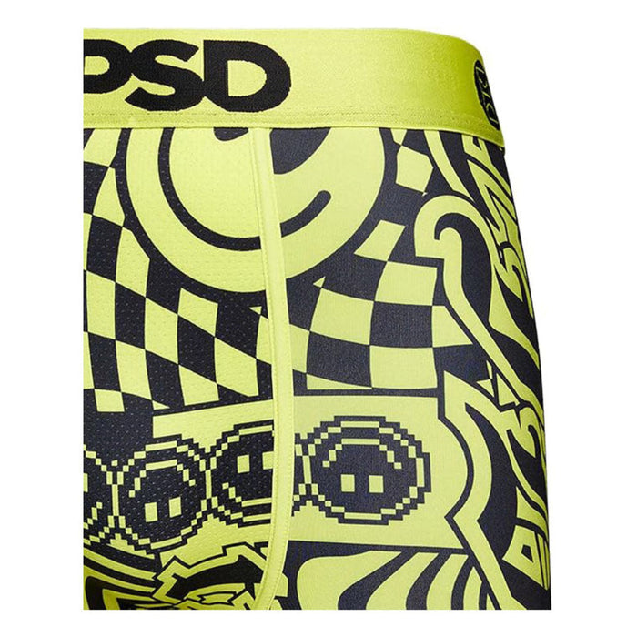PSD Men's Yellow Neon Smiles Boxer Briefs Extra Large Underwear - 123180096-YEL-XL